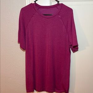 Pink Lululemon Vent Tech SS Shirt